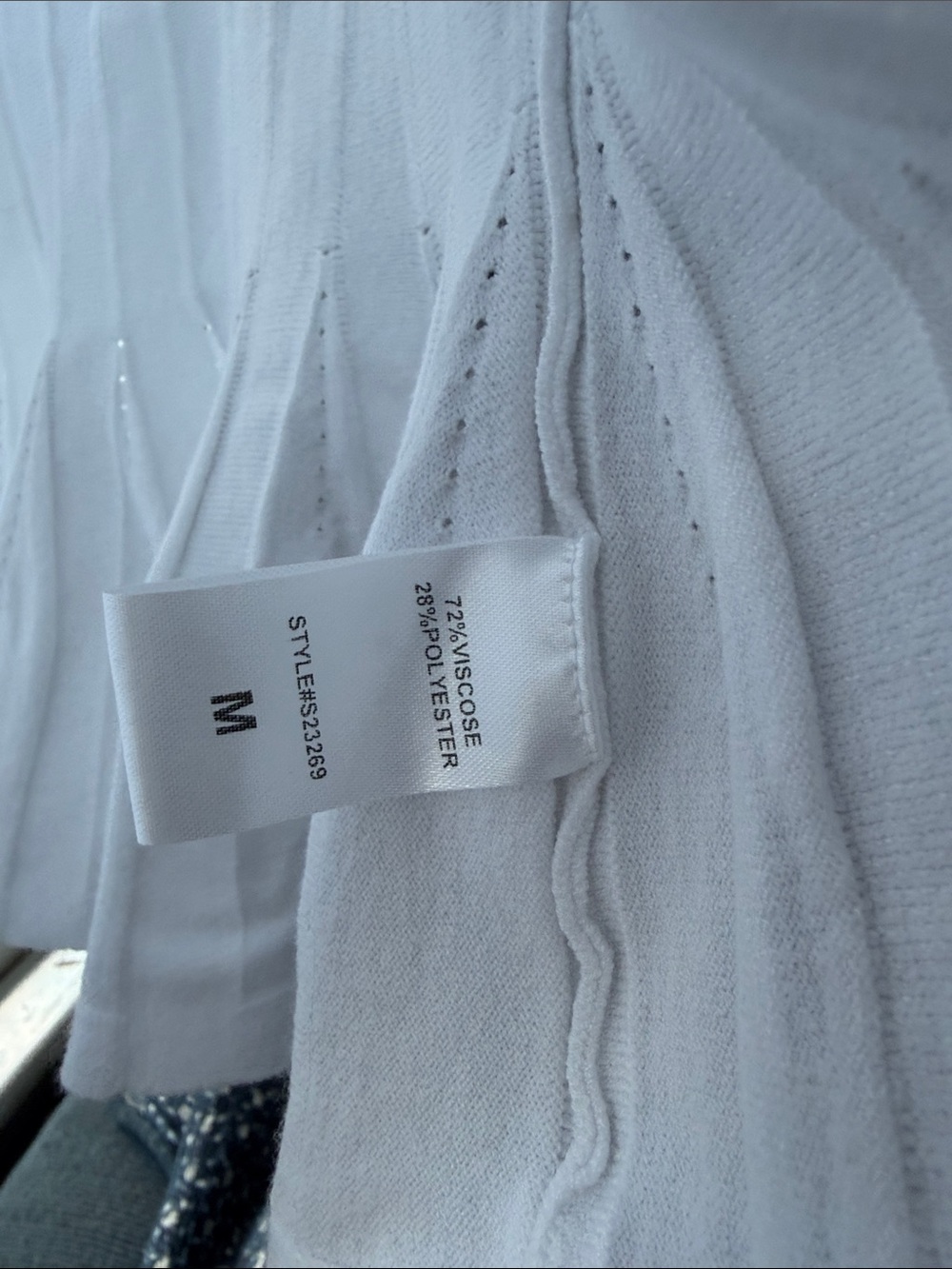 White Ribbed Knit Tank Top - Picture 5 of 5